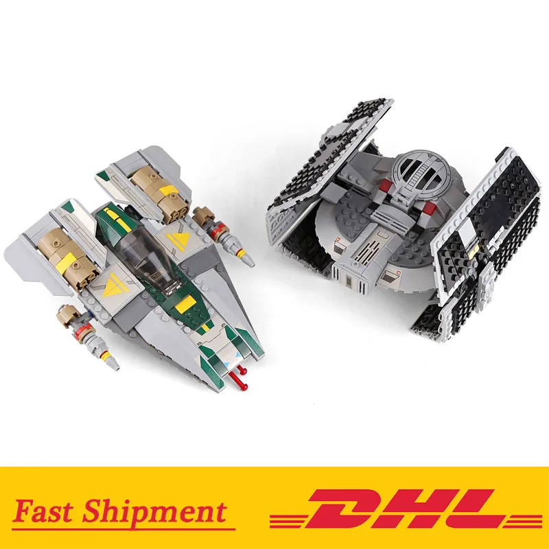

The 05030 Rogue One Vader's TIE Advanced VS A-Wing Starfighter Building Blocks Bricks Toys Compatible Legoings 75150