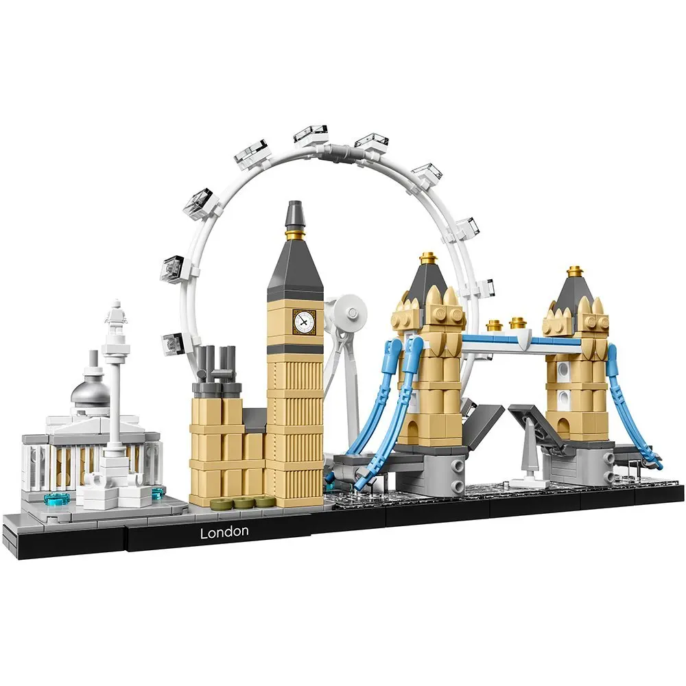 

Legoings Architecture London Skyline Block Set Big Ben Tower Bridge National Gallery Compatible with Kids Toy