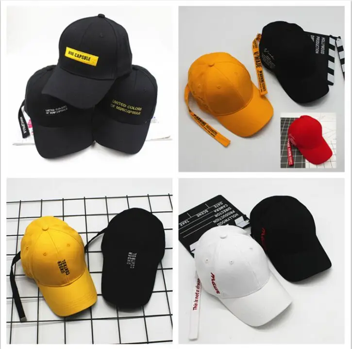 

MOFAN001 Korea Style Men's Casual Adjustable Long Belt Letter Embroidery Baseball Caps Snapbacks Hats Bone Casquette Gorros Lady