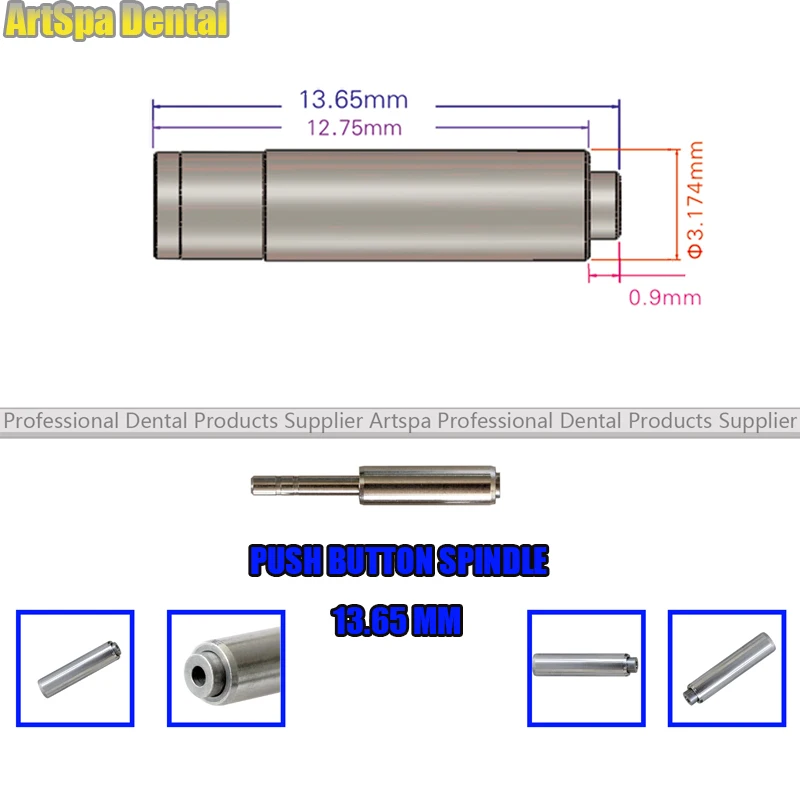 5pcs 13.65mm Dental Cartridge Rotor Spare Parts Dental Spindle in