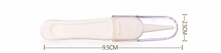 2 шт. для новорожденных Nostril Чистка для младенцев Безопасность уха носа пупка Чистка пластиковые пинцеты безопасный Пинцет щипцы чистые детские аксессуары