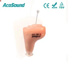 CE FDA AcoSound Mini Digital Programmable Hearing Aids , 210 IF CIC Sound Amplifier Medical Ear Care For Right Ear