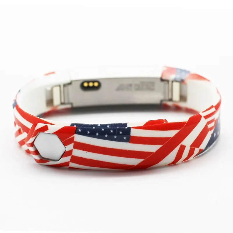 Patterns Large & Small Silicone Fitbit Alta Wristbands Sports Smart DIY Watch Bands Bracelet Strap Replacement in 20 Colors (33)