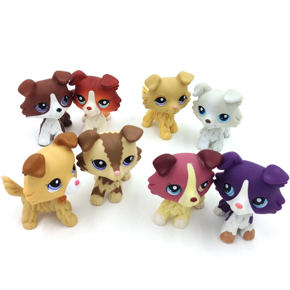 

PS Pet shop Rare PS toys Collie Dog Action Figure 8 Styles Great Gift for Kids Child Girls