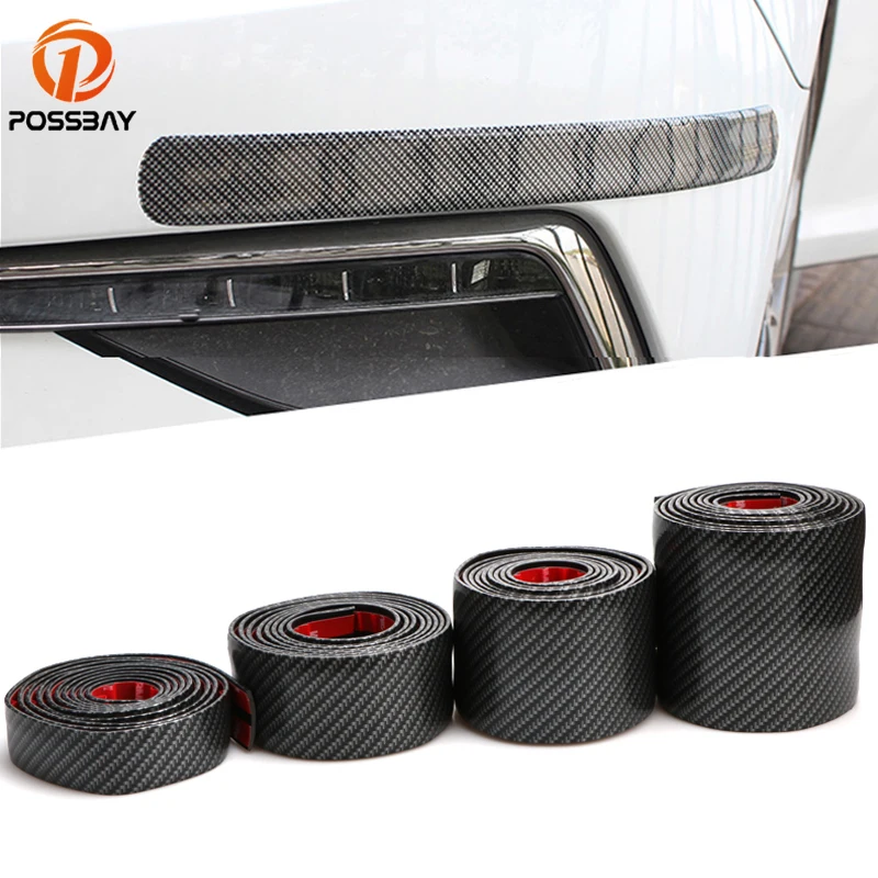 

POSSBAY Scratchproof Car Trunk Bumper Protector Stickers Bumper Strip Guard Car-styling Auto Sill Plate Sheet Auto Accessories
