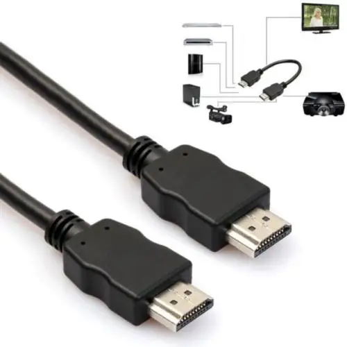 HDMI 1.4 Spec 25CM Black High-Speed Mini HDMI to HDMI Cables Male Ports A To C Type For HD TVs Digital Cameras MP3 Players