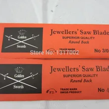 144 шт./упак. двойной меч пилы, 3/0 ювелирных изделий пилы, золото металл серебряный камень режущее лезвие, стоматологических пилы