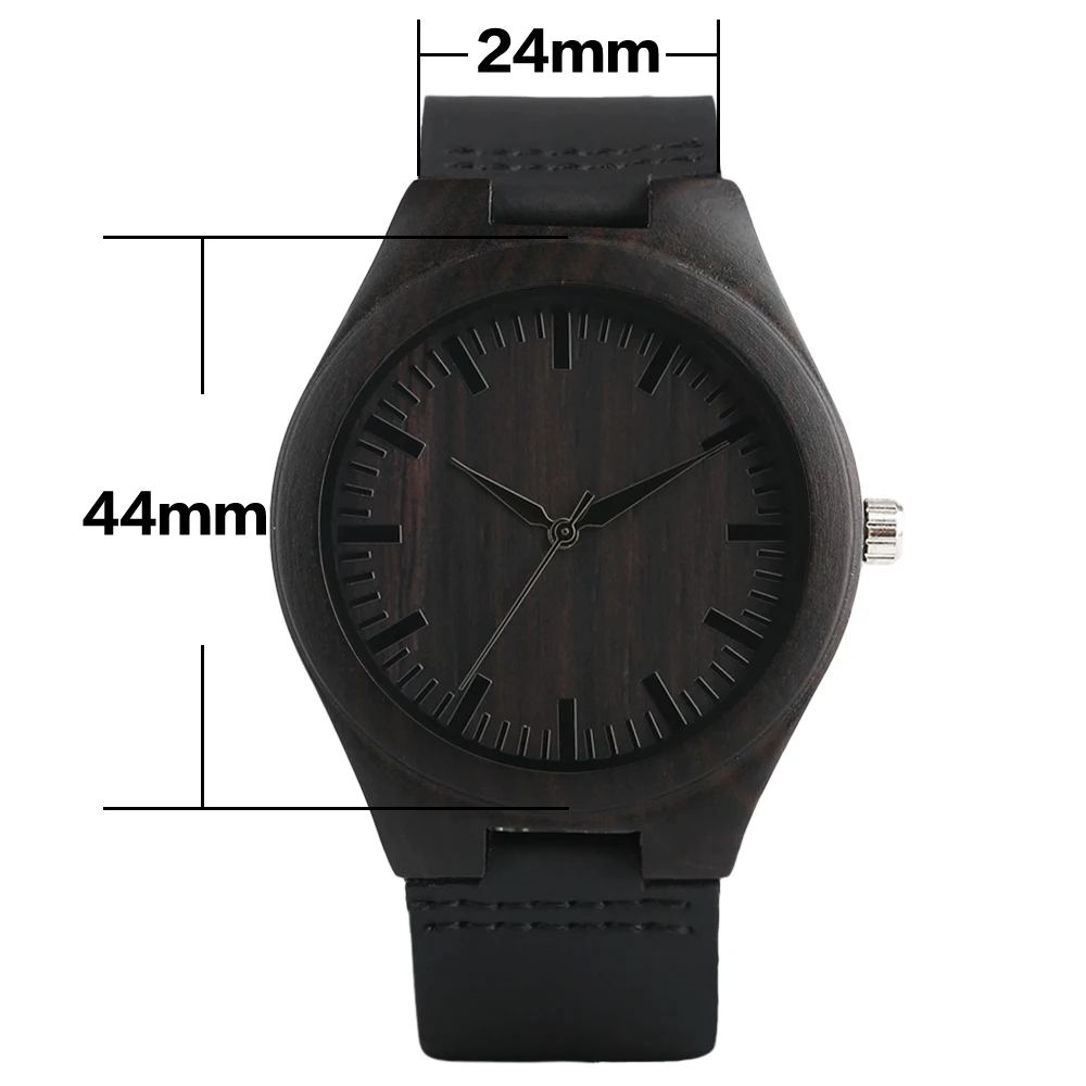 YISUYA Mens Wooden Wrist Watch Novel Bamboo Wood Creative Watches Black Genuine Leather Band Strap Quartz Males Watch relogio (5)