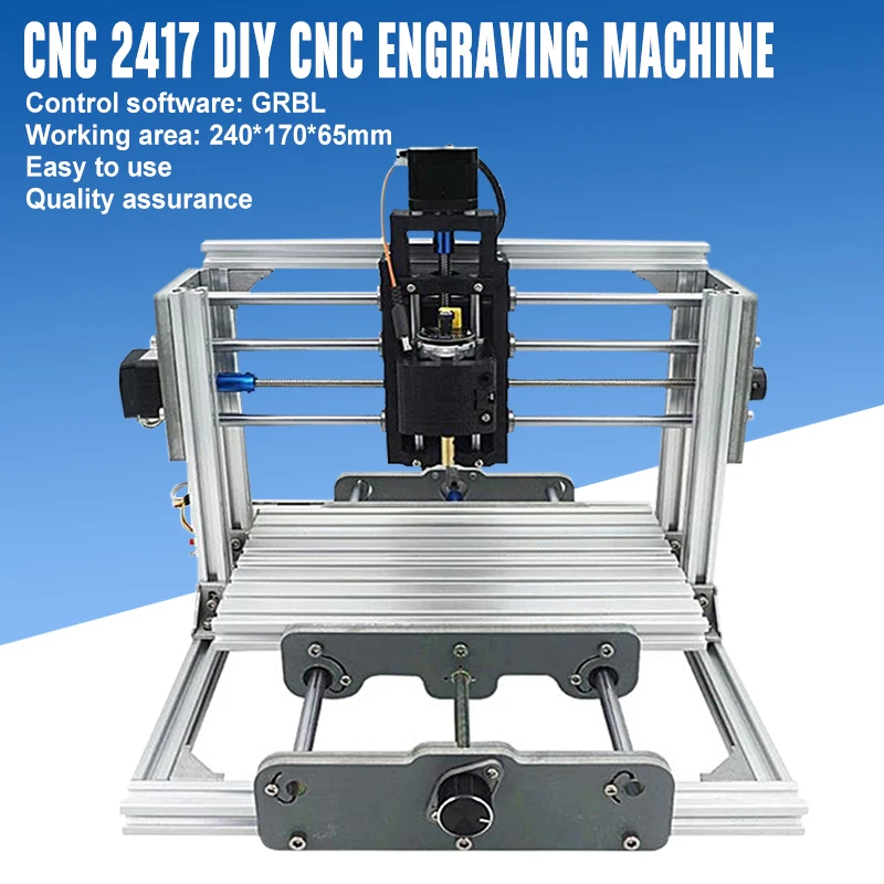 CNC 2417 DIY гравировальный станок 3 оси мини Pcb ПВХ фрезерный металлический для резьбы