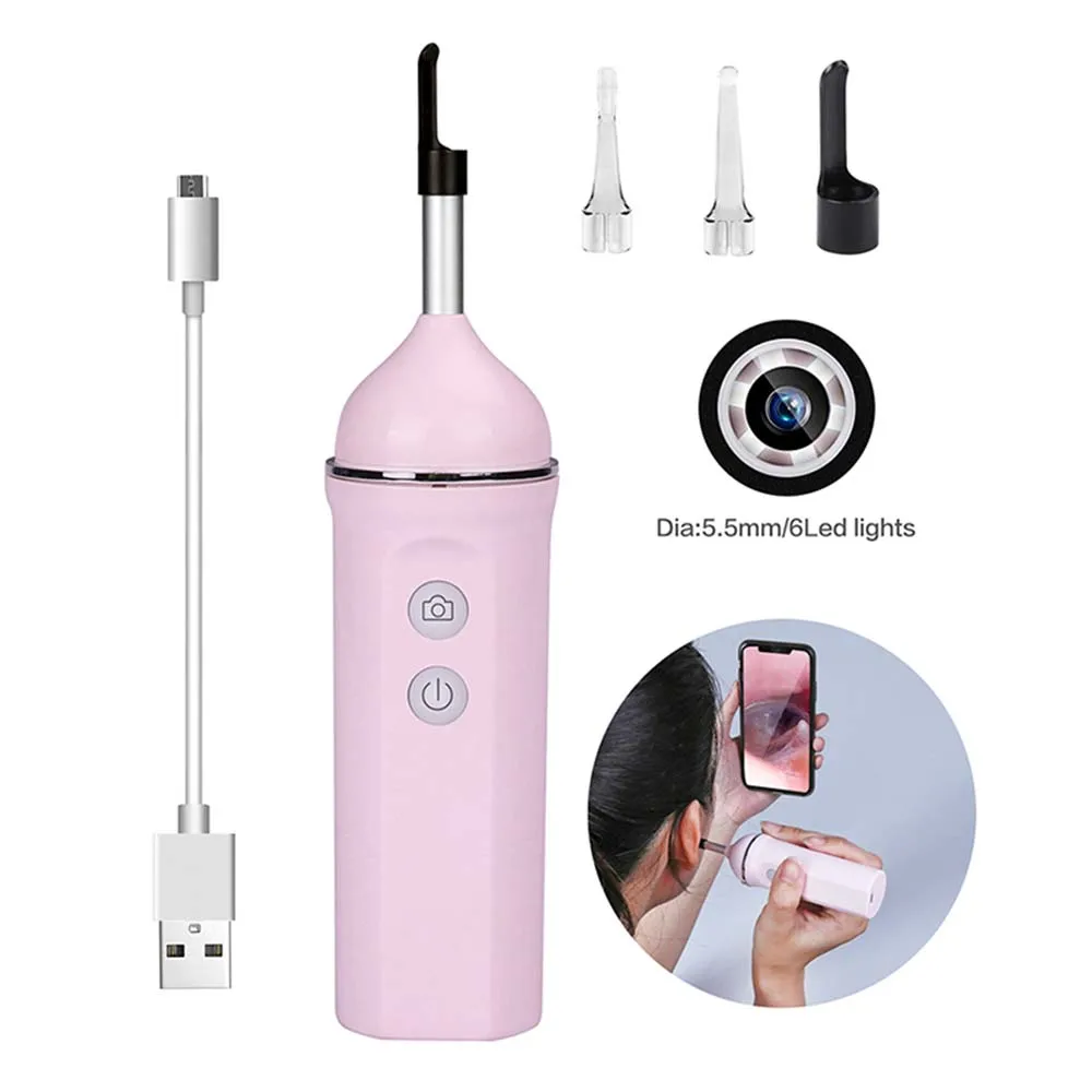 Ear Cleaning Endoscope HD Visual Ear Spoon Wifi Camera Ear Pick Otoscope Borescope Tool for Android IOS iPad Beauty Health Tool
Ear Cleaning Endoscope HD Visual Ear Spoon Wifi Camera Ear Pick Otoscope Borescope Tool for Android IOS iPad Beauty Health Tool