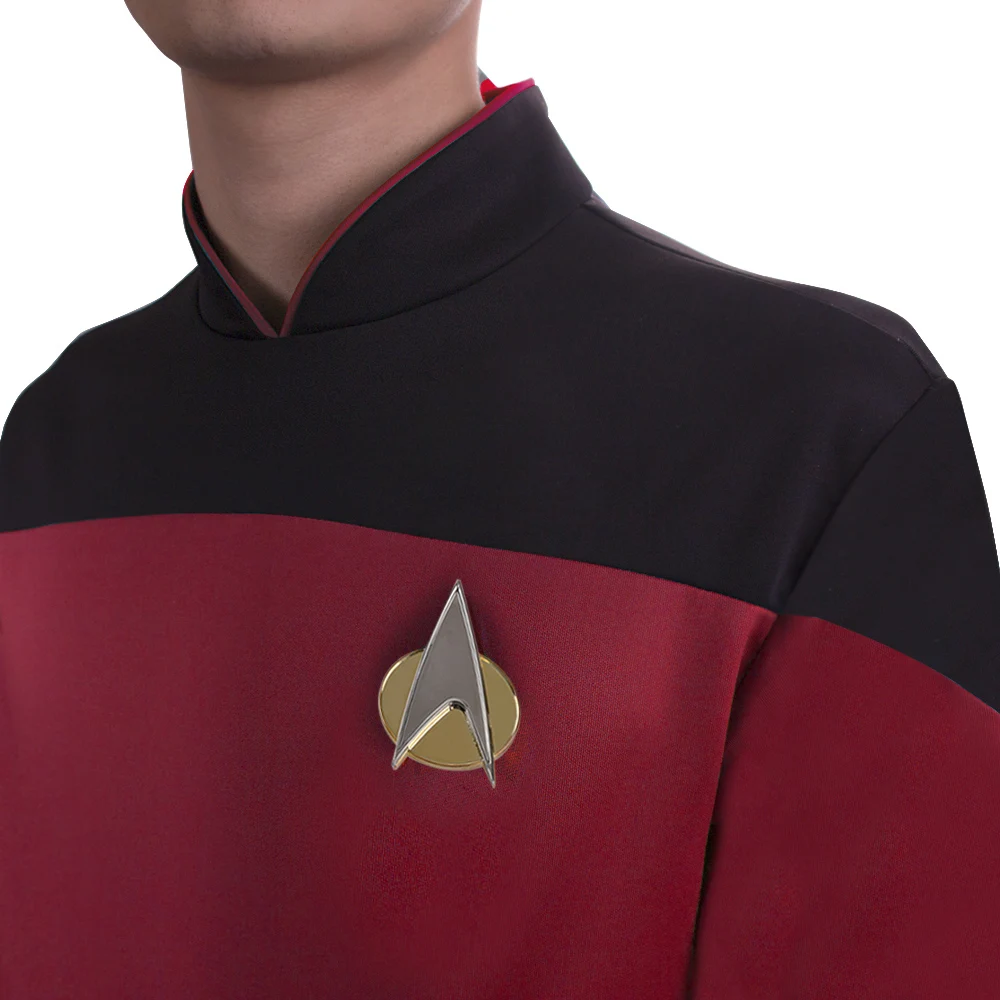 Cosplay Star Trek TNG Jumpsuit Uniform The Next Generation Red Costume Uniform2