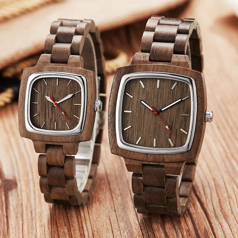 

Bamboo Wooden Lover Couple Watches Men Simple Show Ladies Wristwatch Women Quartz Male bayan kol saati Gifts Clock Wood Bracelet