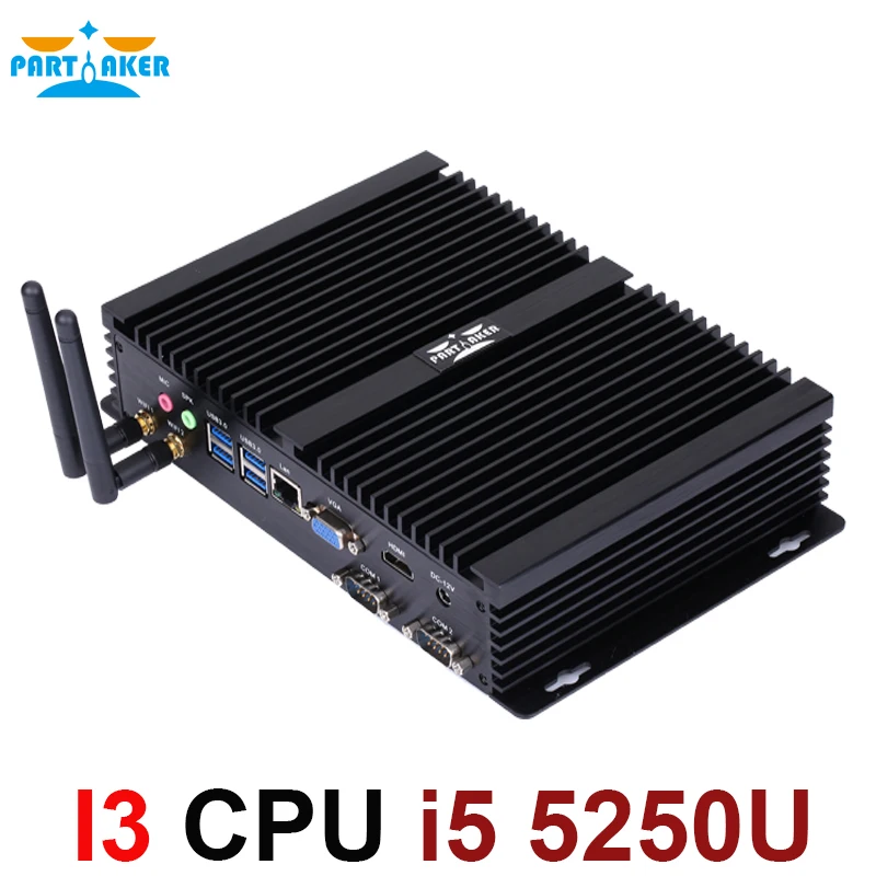Partaker bez wentylatora Mini PC i5 minikomputer Windows 7 rdzeń i5 5250u bez wentylatora PC wifi RS232 VGA HD-MI fabryka Mini PC i5 Partaker bez wentylatora Mini PC i5 minikomputer Windows 7 rdzeń i5 5250u bez wentylatora PC wifi RS232 VGA HD-MI fabryka Mini PC i5