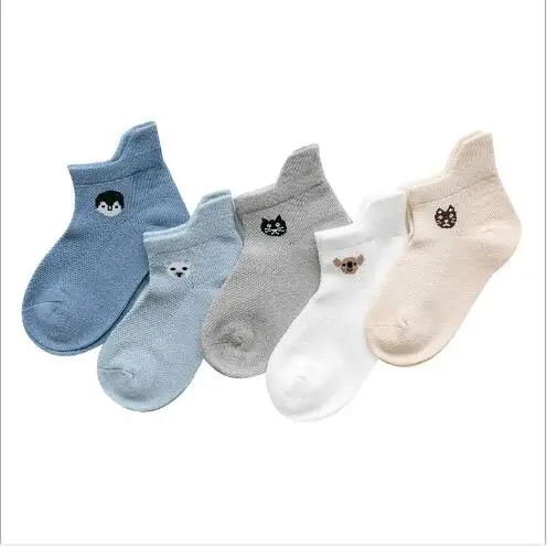 От 0 до 3 лет, 5 пар в упаковке,, носки для новорожденных, летние детские носки с цифровым принтом - Цвет: F04721