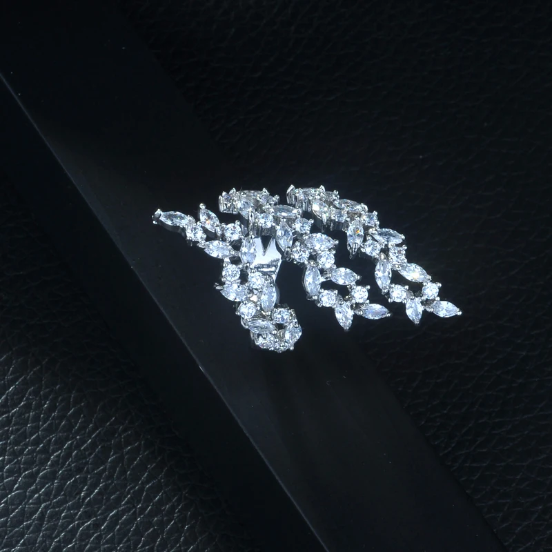 HIBRIDE New Arrival Luxury AAA+ Cubic Zirconia Open Ring for Women White Color Accessories Jewelry Gifts Free Shipping R-258 - Image 2