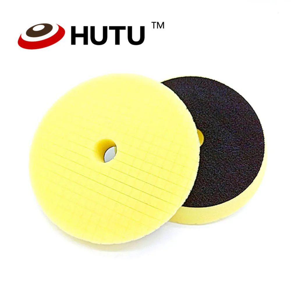 

6 Inch Car Polishing Sponge Foam Pads Buffing Wax Pad For Car Polisher Yellow Medium cutting pad