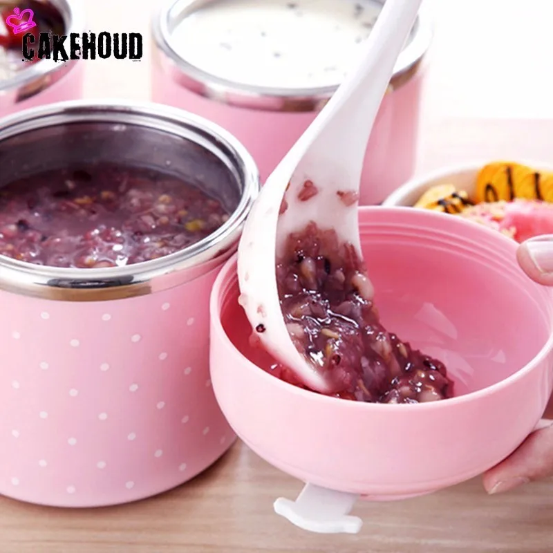 CAKEHOUD Портативный японский Bento Box герметичная нержавеющая сталь термальные коробки для завтрака для детей контейнер для пикника для хранения продуктов питания