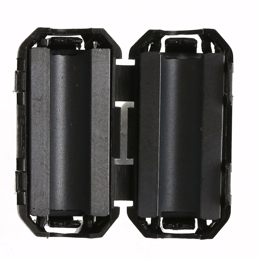 5Pcs Nickel-zinc Ferrite Filters Detachable Clip-on EMI RFI Noise Suppressor Cable Clip NiZn Ferrite Core for 3.5mm-5mm Cable Black 