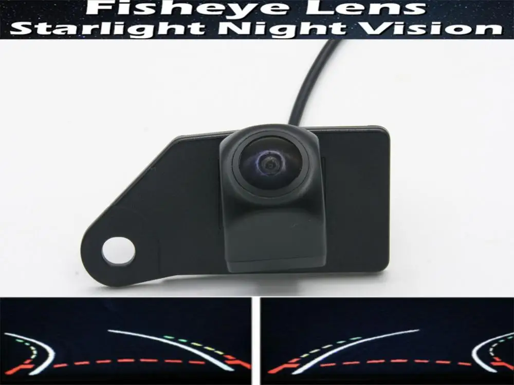 

1080P Fisheye Lens Trajectory Tracks Car Parking Rear view Camera For Mitsubishi ASX 2011 2012 2013 2014 Car Reverse Camera