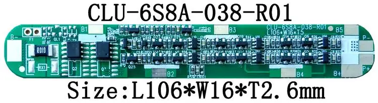 BMS 6S string 22.2V24V power tools 25.2v 18650 dedicated lithium battery protection board strip 8A | Электроника