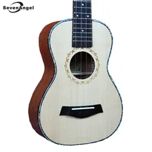 SevenAngel 26 inch Solid Top Only Ukulele 4 String Hawaiian Guitar Ingman Spruce panel Tenor Ukelele Acoustic guitar 17 Fret