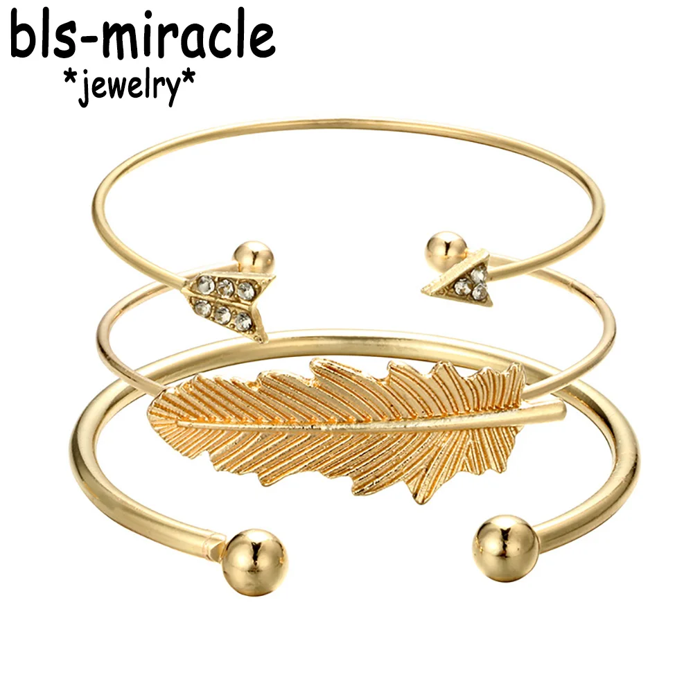 Браслеты Bls miracle в богемном стиле с перьями и надписями многослойный Браслет