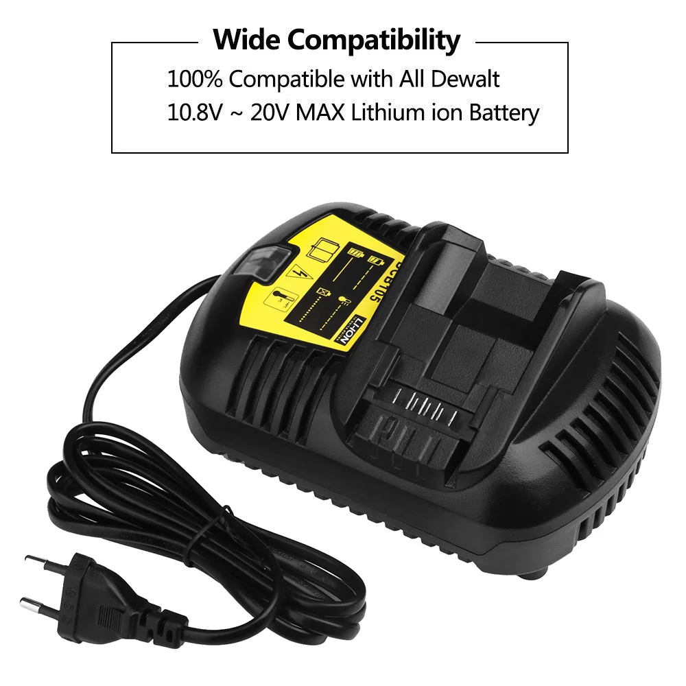 Электрическая отвертка для быстрой зарядки аккумуляторов Dewalt 10 8 В 12 14 4 20