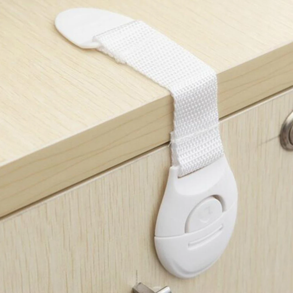 10pcs lot font b Baby b font Kids Safety Locks Lengthen Drawer Door Cabinet Cupboard Strap