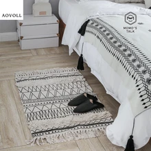 AOVOLL ковры для гостиной, хлопок, скандинавские простые мягкие большие коврики для детской комнаты, домашний ковер, коврик для двери, модный ковер