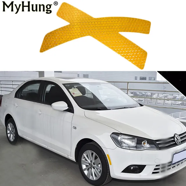 Car Wheel Eyebrow Warning Caution Reflective Sticker Decal Paster