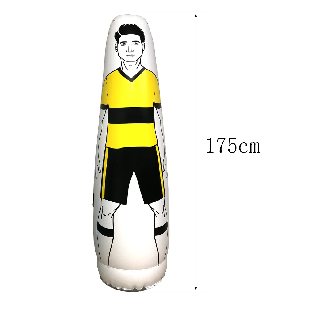 175 см ПВХ надувной футбольный тренировочный Вратарский стакан воздушный футбольный манекен для детей и взрослых пенальти оборудование
