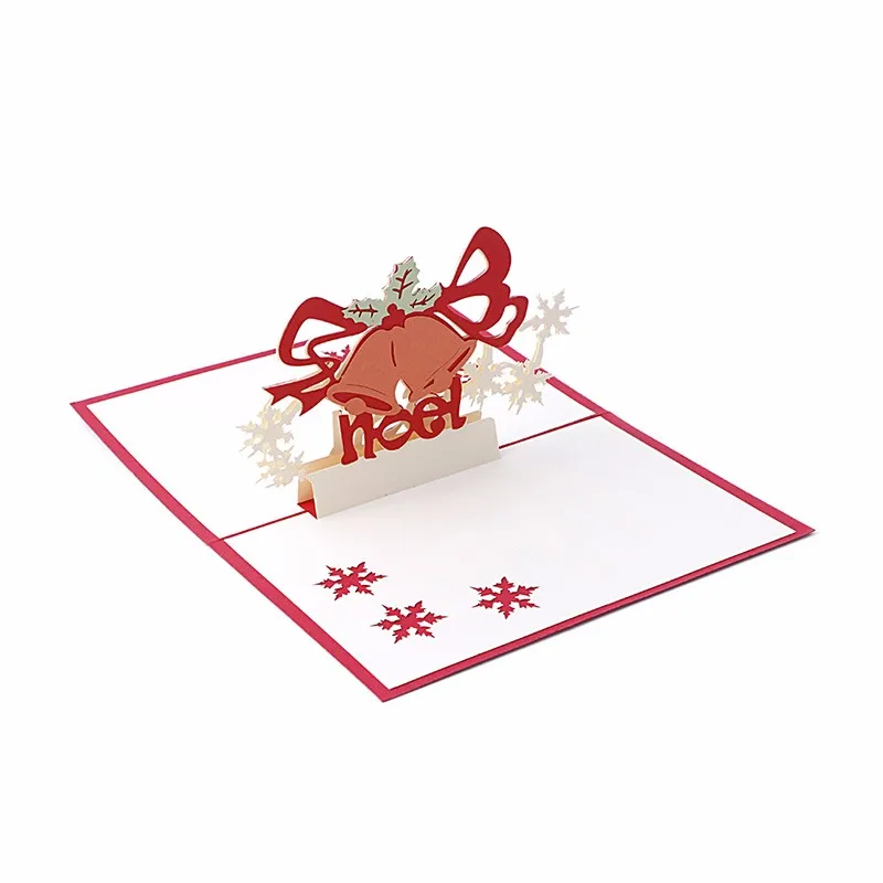 Рождественские открытки 3D всплывающие Рождественские серии санта ручной работы на заказ поздравительные открытки Рождественские подарки сувенирные открытки