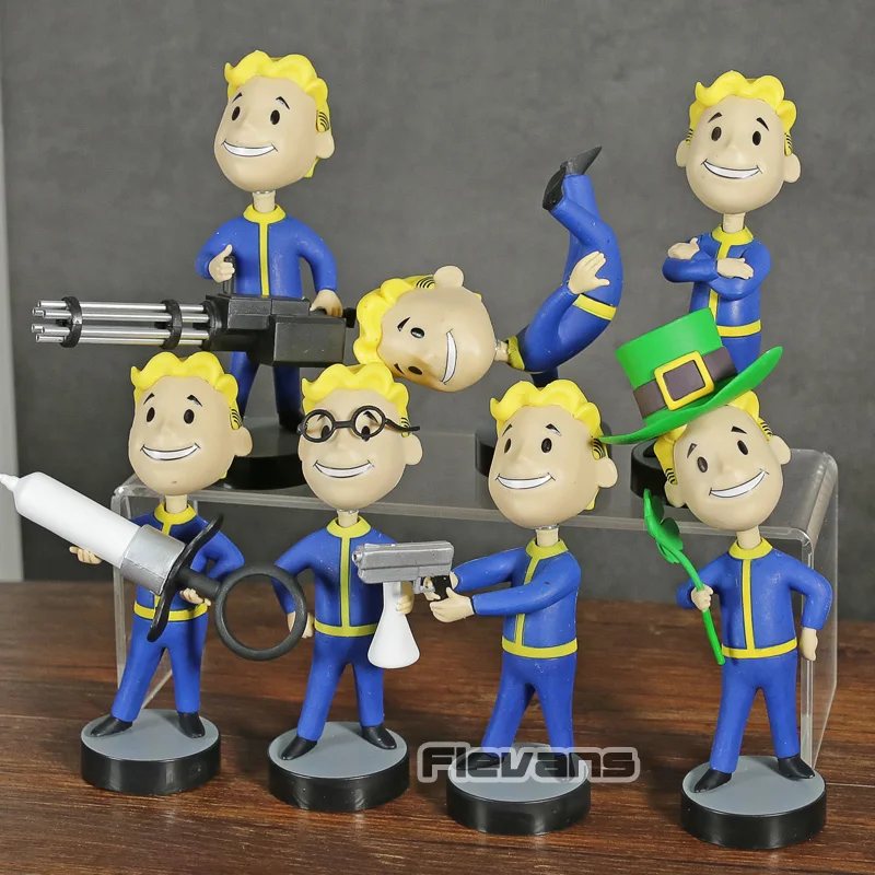 Коллекционная фигурка из ПВХ Fallout 4 Vault Boy с поплавковой головой Игрушечная модель