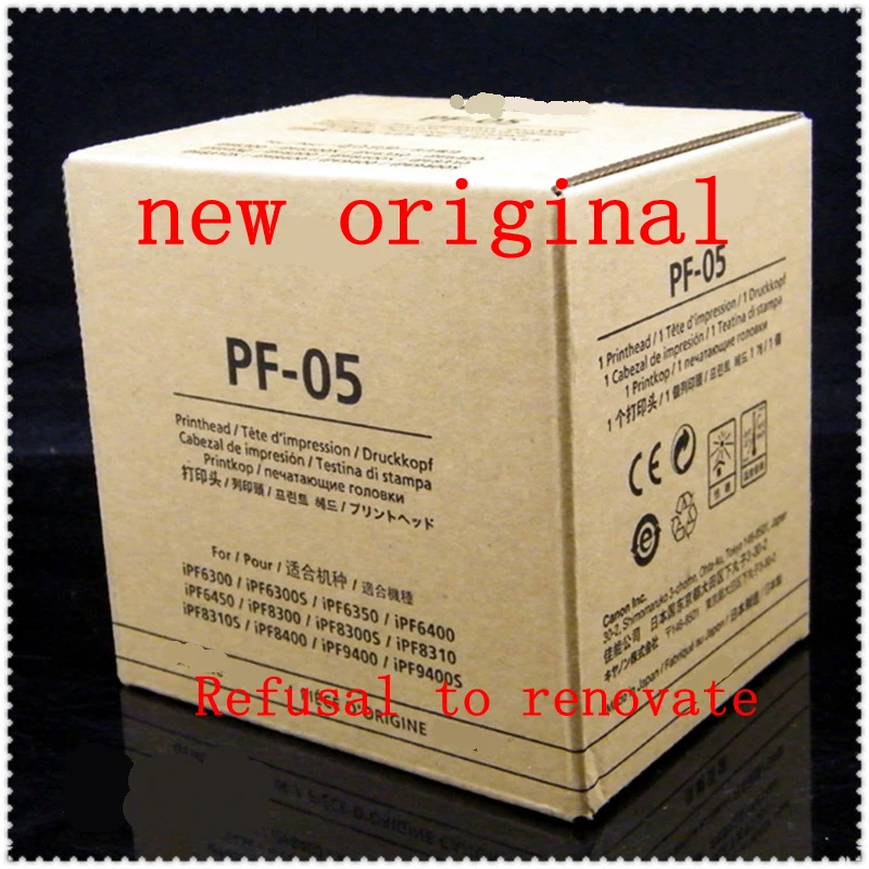 

Новая Оригинальная печатающая головка для струйной печати Φ PF 05 PF05 печатающая головка для Canon IPF6300 6350 6410 6460 IPF8300 8310 IPF9410 8410 сопло