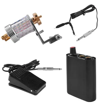 

Electric Machine Gun Kit with Power Supply Foot Pedal Clip Cord Permanent Makeup Shader Liner Body Art Tattoo Beginner Artists