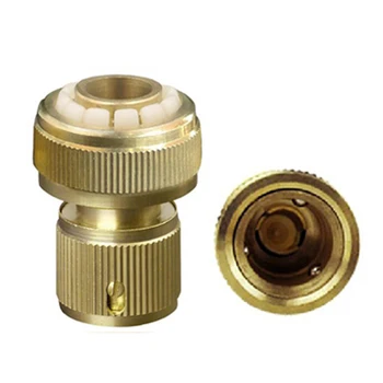 

2pcs/Lot Copper Garden Hose End Connectors 3/4" Water Pipe Connector Car Washing Gun Garden Accessories free shipping