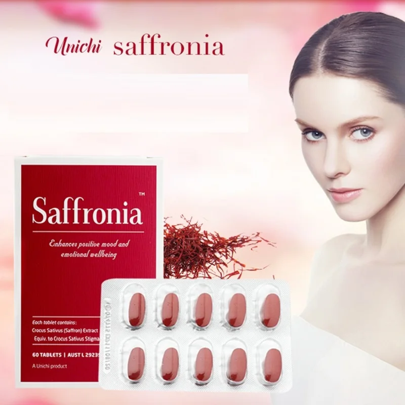 Australia Unichi Saffronia Capsule Mental Relaxation Mood Balance Vigor Women Health & Wellness Products Wellbeing Supplements|Body Self Tanners & Bronzers| - AliExpress