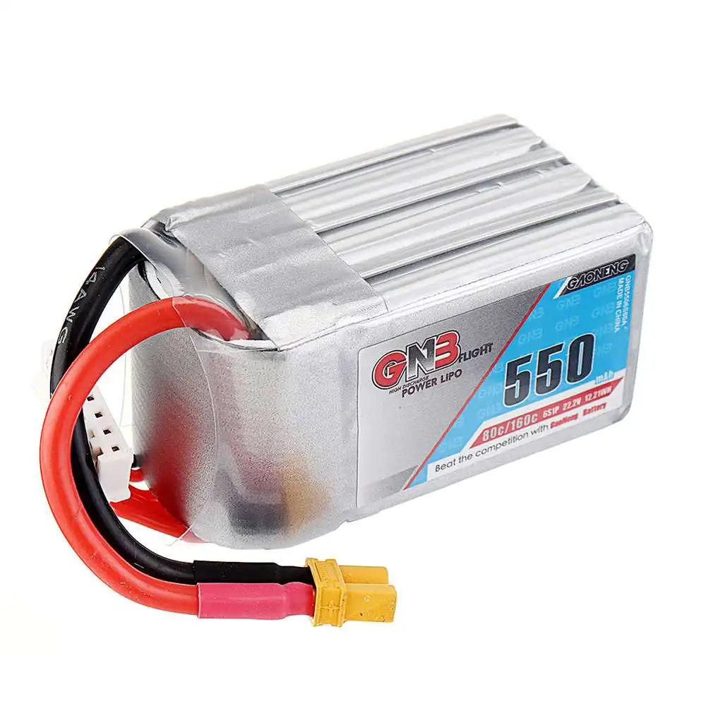 Gaoneng 22,2 V 550mAh 80C 6S Lipo аккумуляторная батарея с разъемом XT30 высокого напряжения для X140HV GT R369 Arrow3 FPV гоночный Дрон