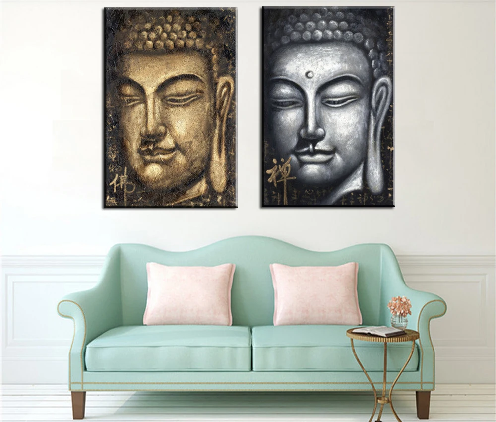 

Religious Zen Themed Wall Art Picture For Living Room Buddha Statues Posters Hd Print Modern Home Decoration Canvas Painting