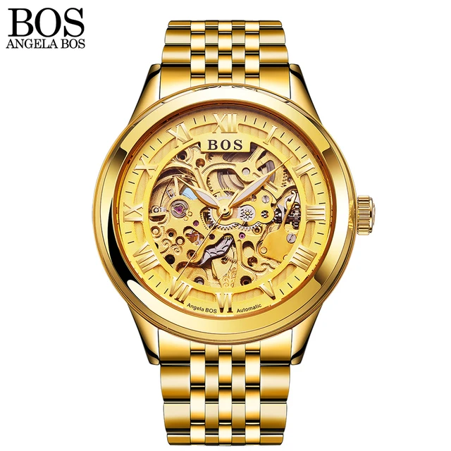 Mens gold designer watches Clearance