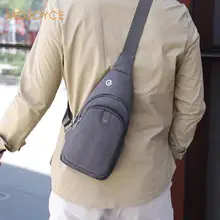 Модные Винтажные мужские сумки через плечо, нагрудные Оксфордские водонепроницаемые сумки, мужские сумки из ткани Оксфорд на молнии, дорожные нагрудные сумки