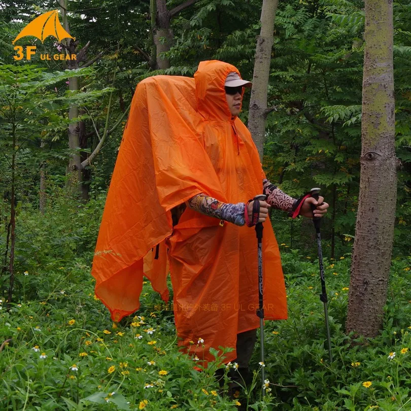 Capa de Chuva Acampamento ao ar Engrenagem Ultraleve Náilon Chuva Jaqueta Caminhadas Ciclismo Livre Mini Lona Multifuncional Sun Abrigo 3f ul 15d 20 Barraca de sol