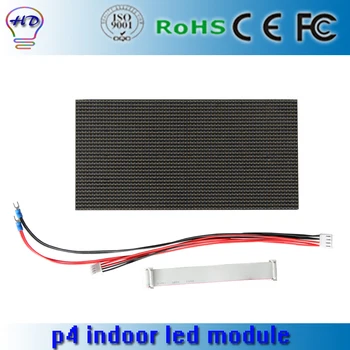 

P4 SMD RGB full color LED display module high resolution Indoor 1/16 scan 256*128mm 64*32 pixel LED Video Wall Screen