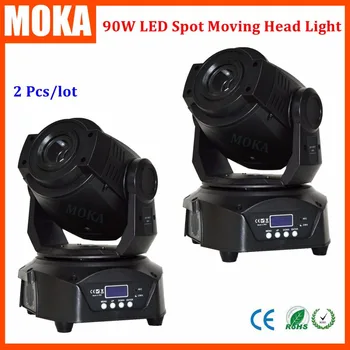 

2pcs/lot 90W led moving head spot light led mini moving head beam light rotating gobo DMX512 Master Slave