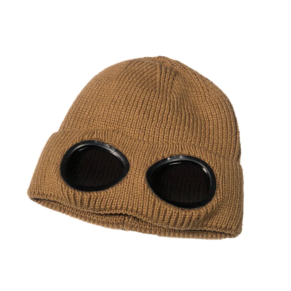 Khaki Женские зимние шапки, модные женские модные теплые зимние шапки, вязанная шерстяная шапка, мягкая шапка - Цвет: Khaki