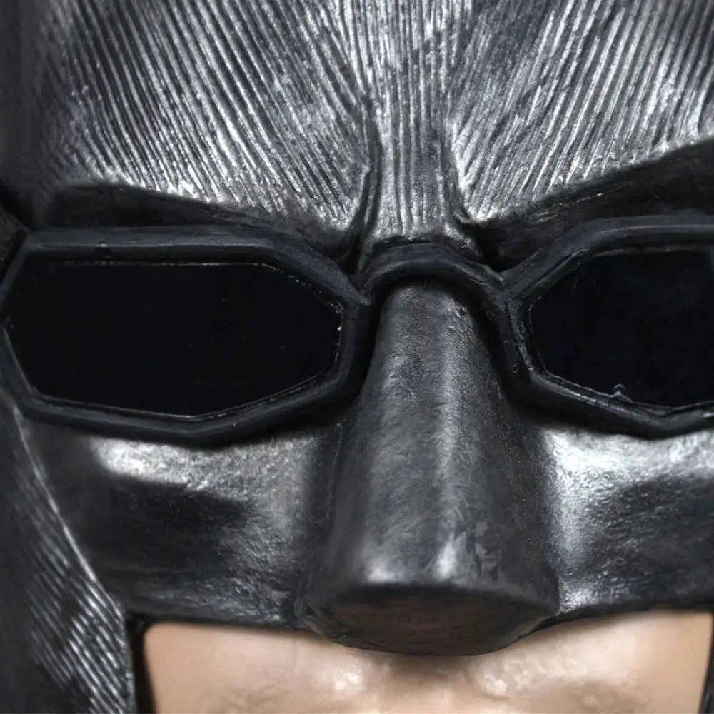 Фильм Лига Справедливости Бэтмен Косплей маски супергероя Латекс Полный голова с очками
