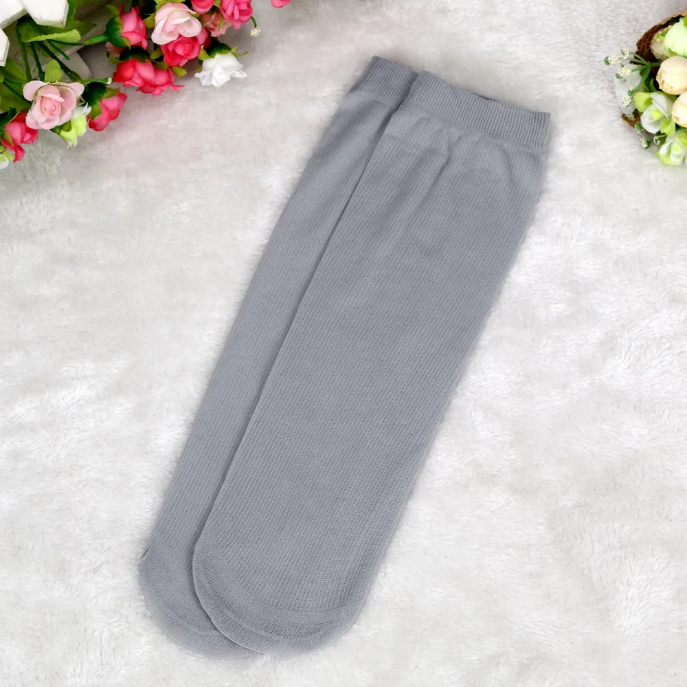 10 шт хлопчатобумажные носки из бамбукового волокна ультра-тонкие эластичные шелковистые короткие шелковые носки chausette femme женские носки# SP25