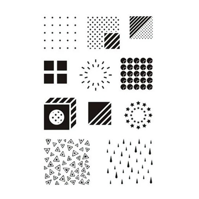 

New Raindrop Dot Pattern Transparent Clear Stamps Silicone Seal for DIY Scrapbooking Card Making Photo Album Decoration Crafts