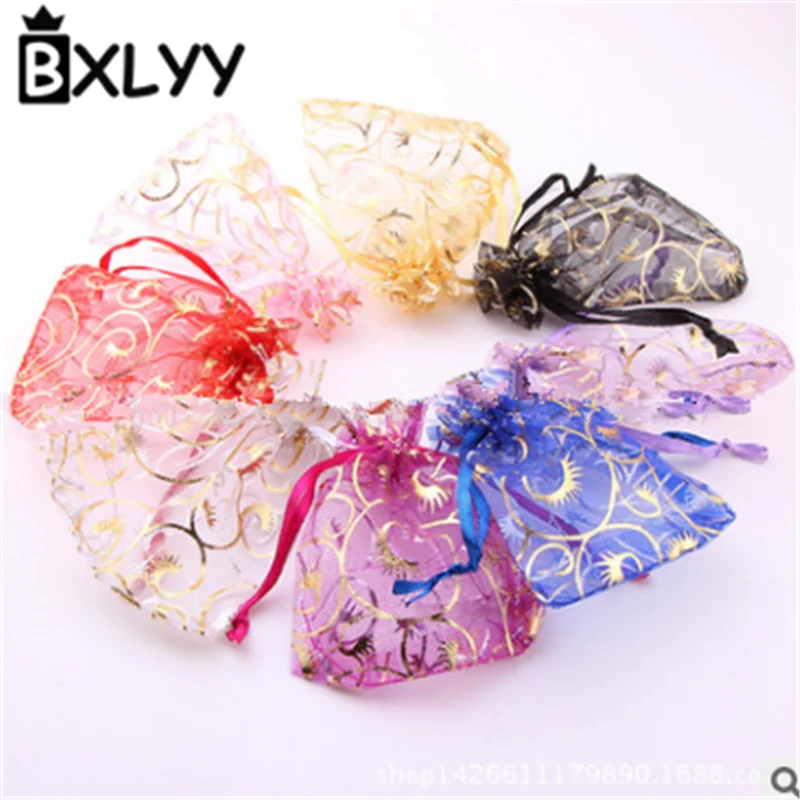 

BXLYY Ramadan Decoration 7*9cm 9*12cm Eyelashes Organza Bag Jewelry Bags Wedding Gifts for Guests Home Decoration Accessories.8z