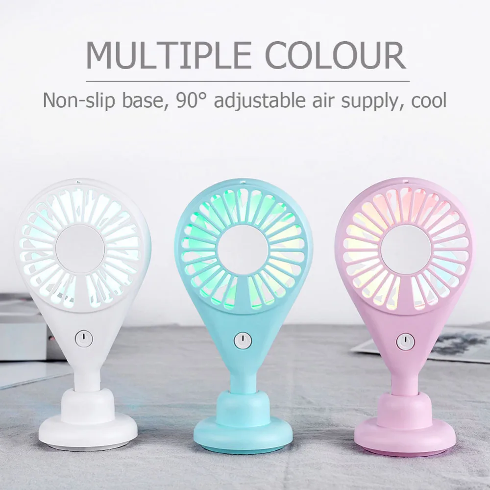Portable Mini Fan Handheld Ventilador USB Rechargeable Fan 7 Blades Desktop Summer Cooler Air Cooling Fan for Outdoor Travel (3)